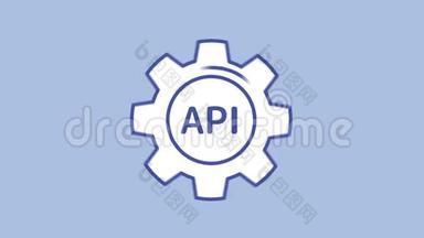 阿尔法频道的API线图标